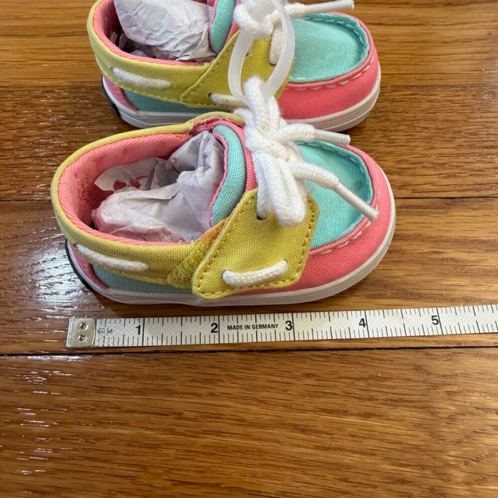 Sperry Intrepid Crib Jr. Boat Shoes Color Block- Baby Size 1M - Picture 7 of 7